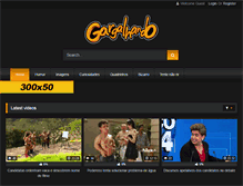 Tablet Screenshot of gargalhando.com